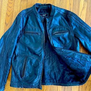 Vintage Leather bike jacket. Men’s medium.